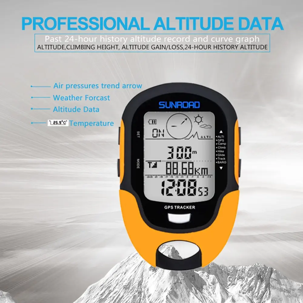 Digital GPS Altimeter with Barometer and Compass features5