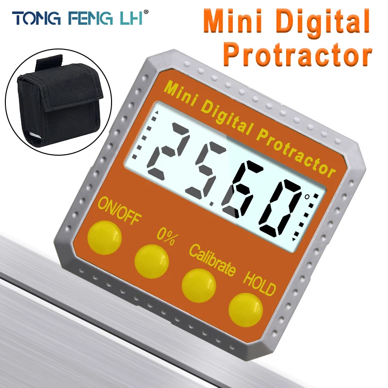 

Precision Digital Protractor Inclinometer Water Proof Level Box Digital Angle Finder Bevel Box With Magnet Base