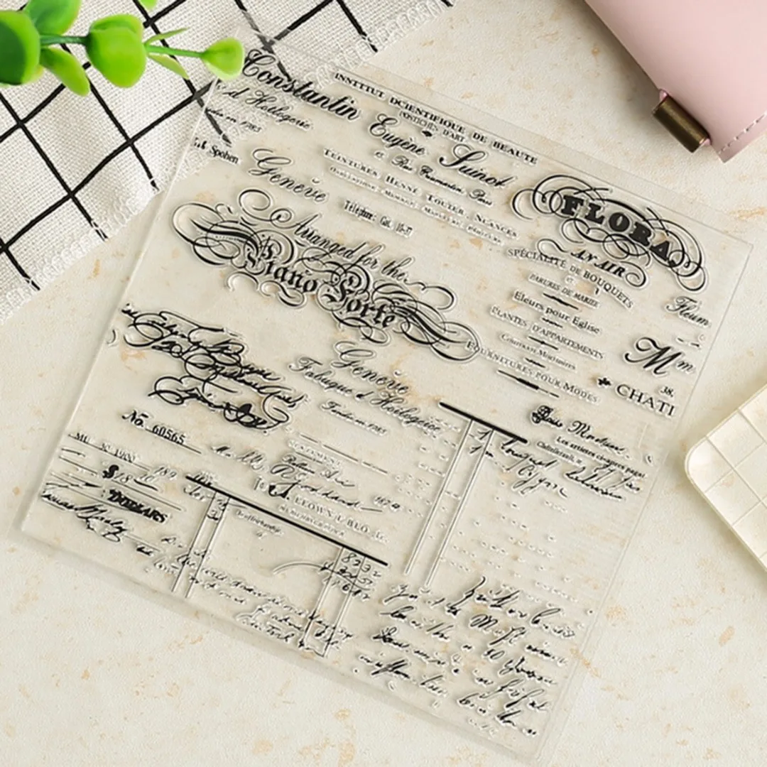 1pc Flora City Design Rubber Stamp for Scrapbooking DIY Decorative Crafts Card  Silicone Stamp  Stamps