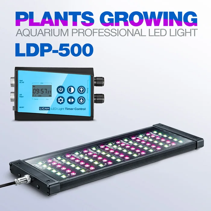 LICAH свежая вода аквариумное растение светодиодный светильник LDP-500 - Цвет: Standard and Timer