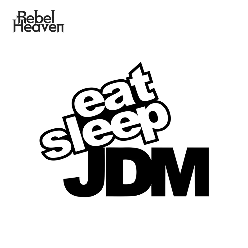 Rebel Heaven автомобильный Стайлинг Смешные JDM Eat Sleep наушники сделанные в США штрих код