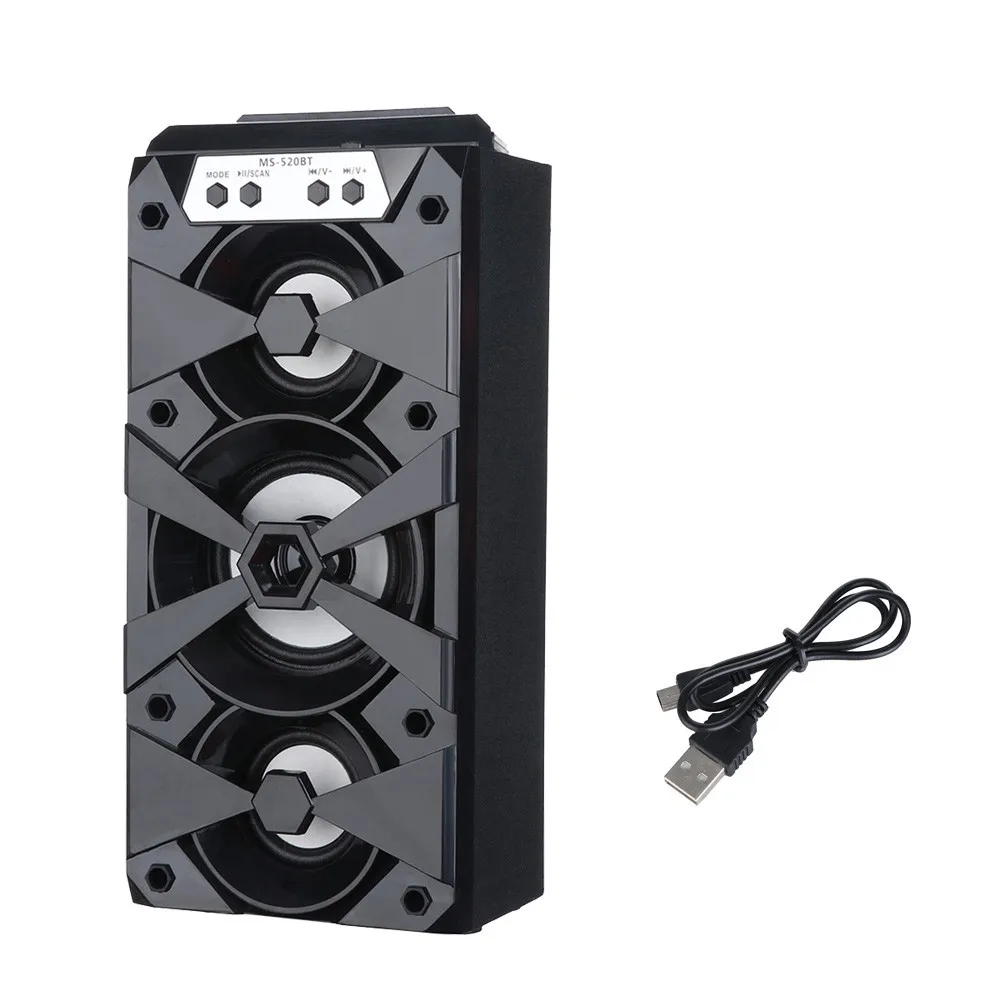 

Outdoor Bluetooth Exquisite craftsmanship Wireless Portable Speaker Super Bass with USB/TF/AUX/FM Radio#89