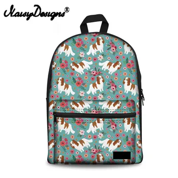 

Noisydesigns Laptop Backpack Women Cavalier King Charles Kpop Teenager Student Girl School Rucksack Ladies Brand Mochila Escolar