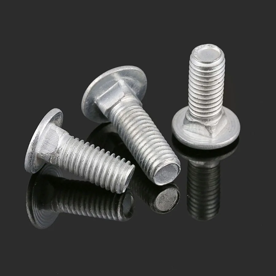 10Pcs M6 M8 GB12 Carbon Steel Carriage Shelf Screws Bolt Square Neck