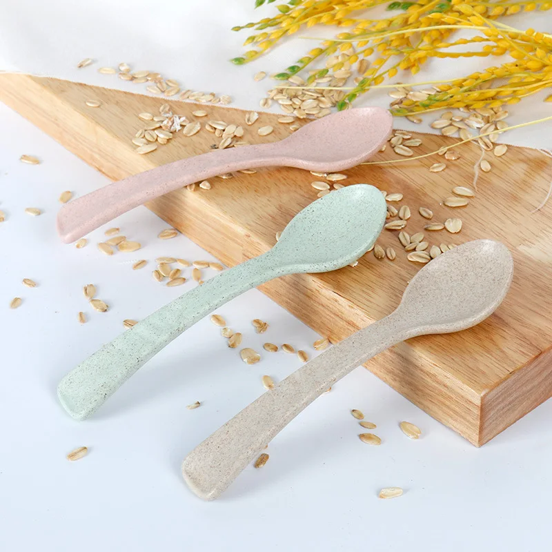

ideacherry 3 Color Baby Spoon Safety Feeding Flatware Kid Feeder Training Soup Utensils Spoon Baby Tableware Anti-hot Flatware