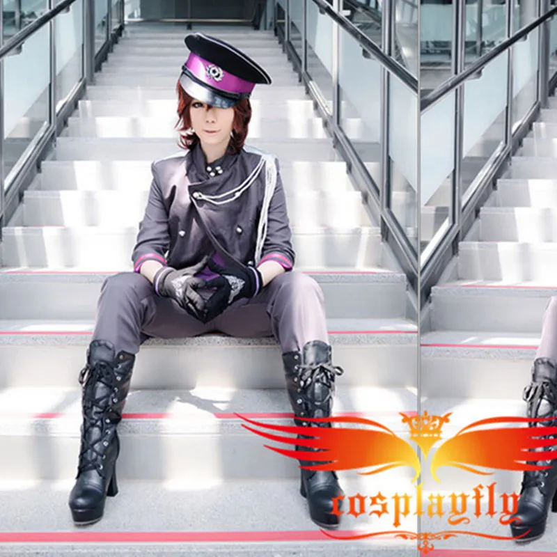 Костюм для косплея Uta no Prince sama Mikaze Ai фиолетовый жилет шляпа брюки перчатки|cosplay