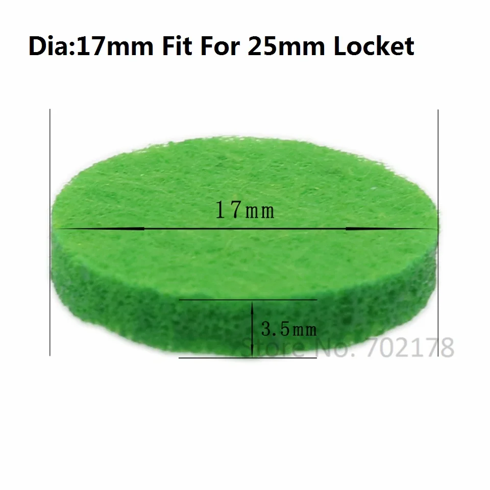 20 шт цветные модные ароматерапевтические фетровые подушечки 17 мм подходят для 25 мм эфирного масла диффузор медальон плавающий медальон цвет случайный