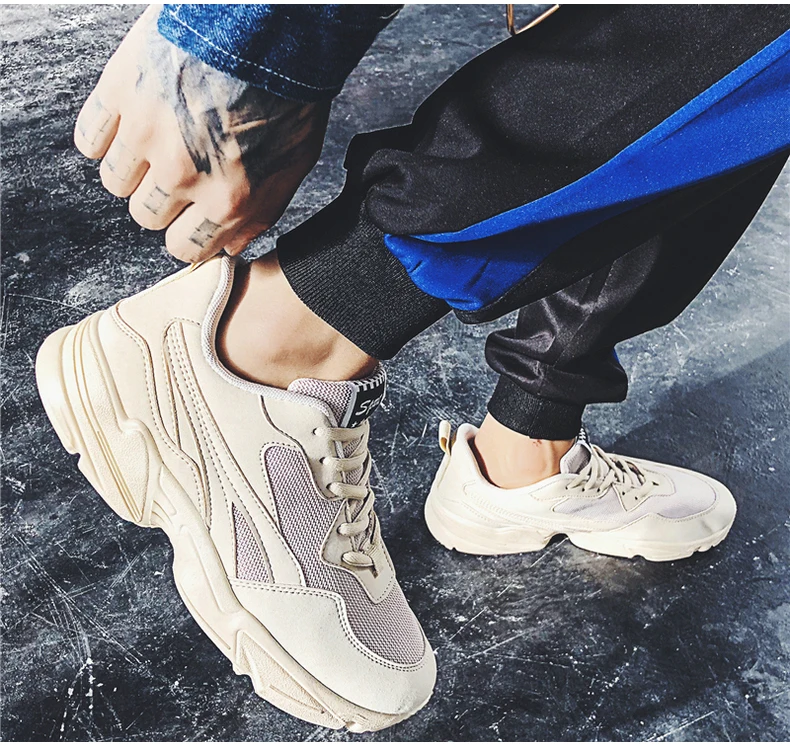Mens Casual Shoes Chunky Trainers Sneakers Men Casual Shoes Men High Platform Classic Shoes Mens Sneakers Mesh Footwear 2019 New (14)