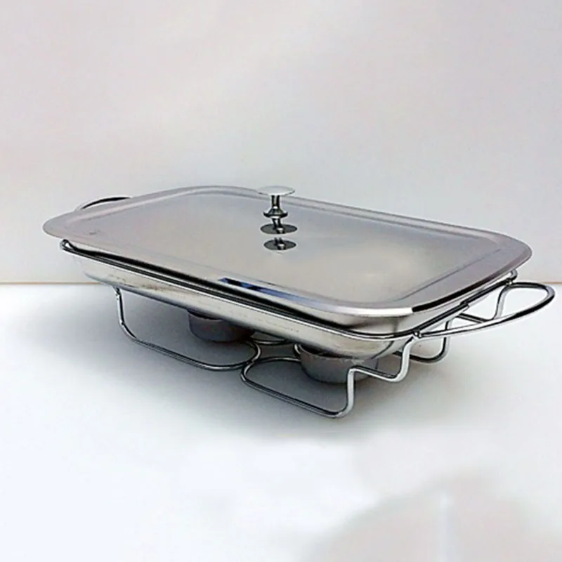 stainless steel Rectangular Chafing Dish lid hotpot holder 35cm winter Catering Banquet Buffet