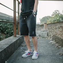 Мужские повседневные Ретро свободные шорты из денима мужские джинсы летние короткие masculino трикотажные короткие джинсы Плюс Размер M-3XL