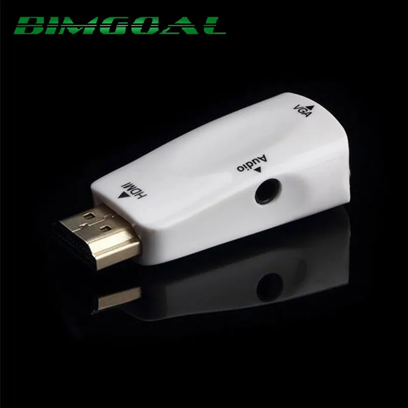 Bimgoal высокого качества 1080 P HDMI TO VGA Adapter конвертер с аудио кабель мужчины к женщине для PC/ТВ/ xbox 360 PS3