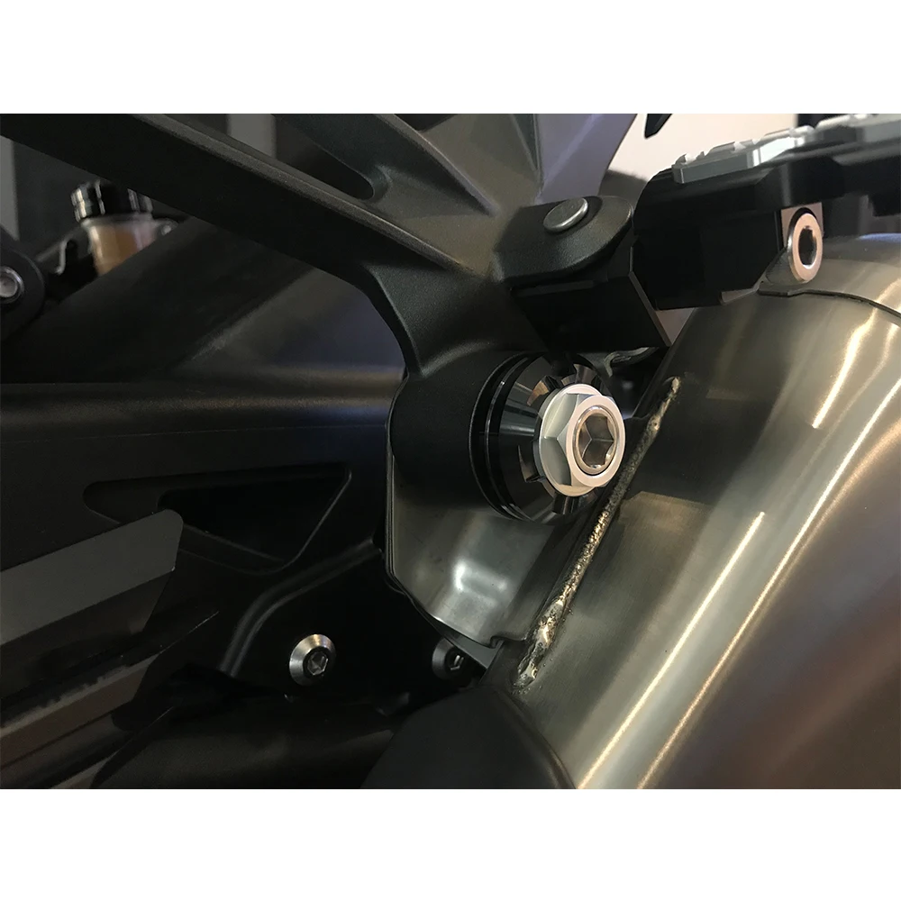 Универсальный мотоцикл алюминиевый сплав M10 болт шасси глушитель шурупы украшение лобового стекла винты Крышка для Kawasaki Z800 Z900 Z1000