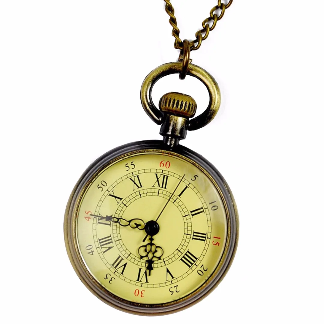 Men Women Roman Number Quartz Steampunk Pocket Watch 2019 Vintage Watches Unisex Chain Necklace Watch Men Women Roman Number Quartz Steampunk Pocket Watch 2019 Vintage Watches Unisex Chain Necklace Watch