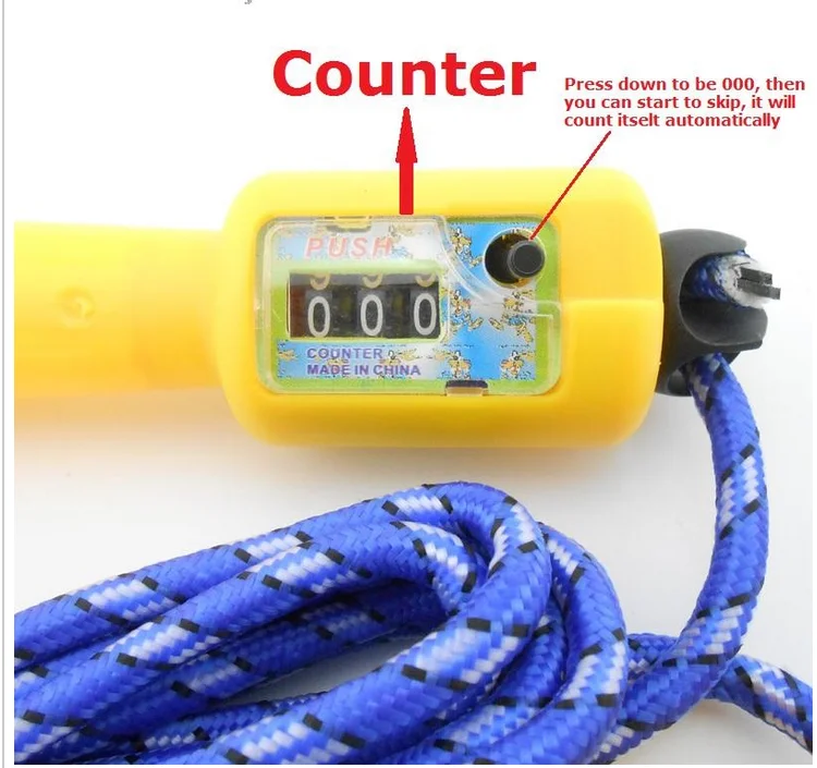 

2.6m Adjustable Gym Sports Fitness Crossfit Exercise Fast Speed Counting Jump Skip Rope Skipping Wire Calories Jump Ropes