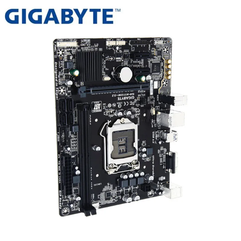 GIGABYTE GA-H110M-S2 рабочего Материнская плата H110 LGA 1151 i3 i5 i7 DDR4 объемом до 32 GB