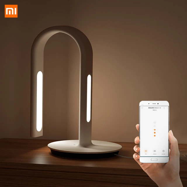Original Xiaomi Mijia Lamp 2 Xiao Mi Eyecare App Control Dual Light Source Smart Desk Lamp Xiomi Mi Home Mi Store – White