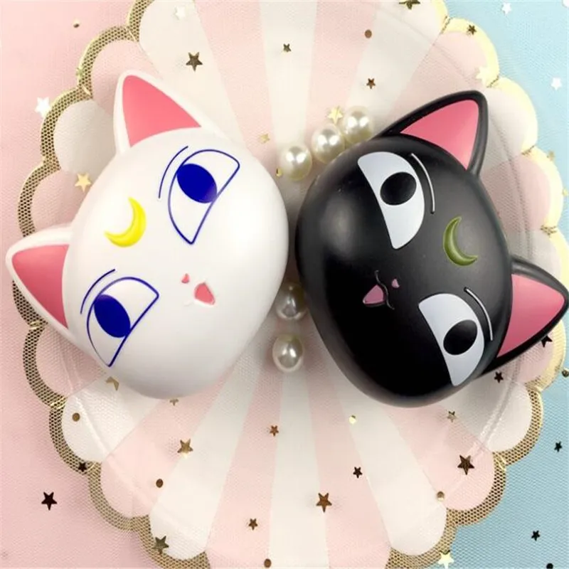 

Anime Sailor Moon Girls Cute Luna cat Contact Lens Case Box Cosplay A928