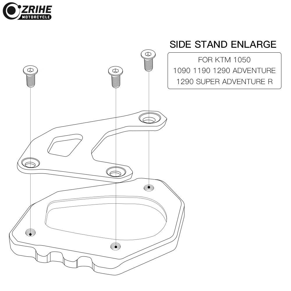 Высокое качество мотоциклетная боковая подставка для увеличения пластины боковая подставка для увеличения мотоцикла боковая подставка