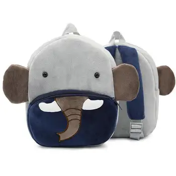 

New Children Cartoon Bags Kids Plush Backpack Animal Elephant Baby School Bags Kindergarten Boys Girls Children Cute Schoolbag