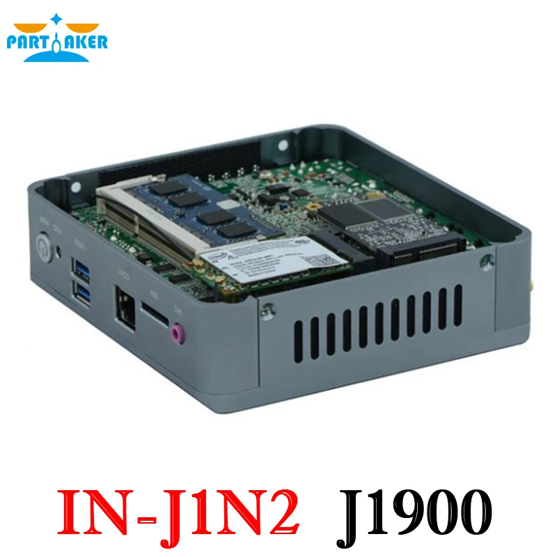 Причастник Мини Nano PC Intel четырехъядерный J1900 с поддержкой Wake on LAN PXE Watchdog 3G GPIO|quad core