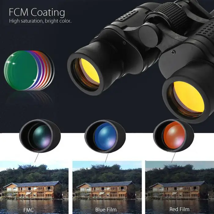 Noturna ao ar Telescópio com Case Zoom Visão Livre hd Binóculos Caça Mc889 60x60 Dia - 7 High Quality Ferramenta