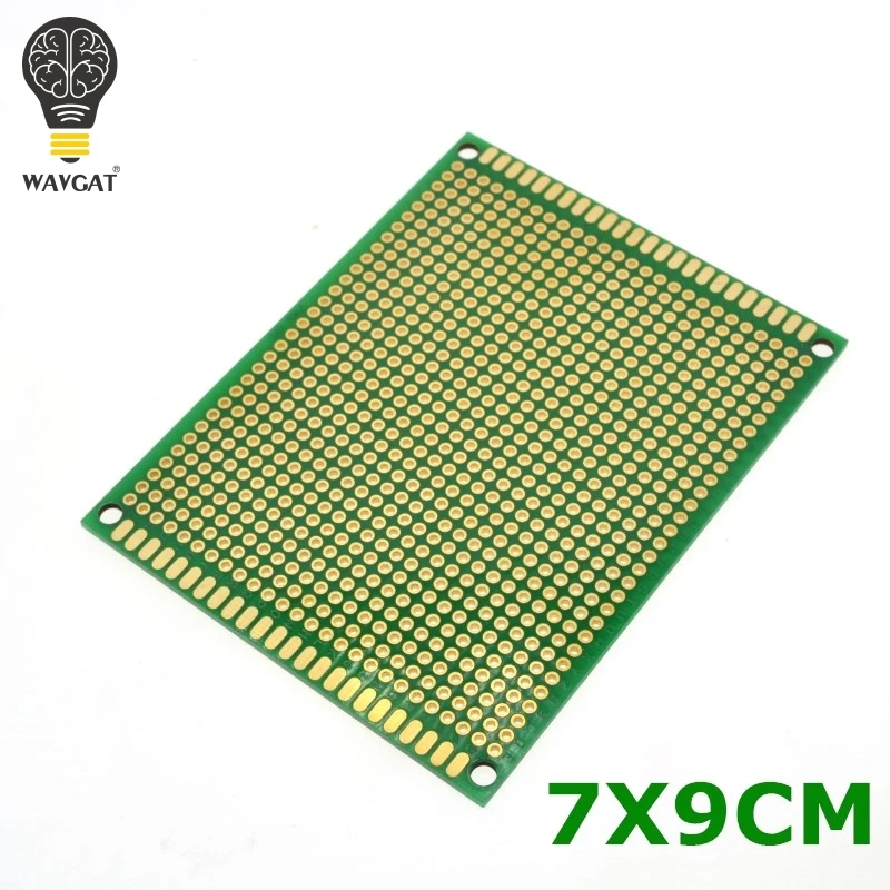 WAVGAT 7X9 см двухсторонний медный Прототип pcb 7*9 универсальная плата для Arduino |