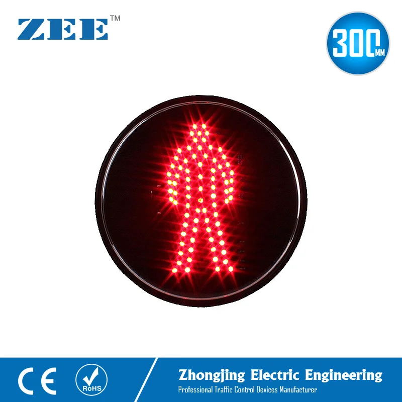 12 дюймов 300 мм красный человек Светодиодный модуль для светофора пешеходные светофоры 220 В электрическое питание светофора