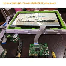 13,3 дюймов 2560*1400 2k 1440p ЖК-дисплей монитор LQ133T1JW04 с HDMI-EDP плата водителя без сенсорного экрана без рамки