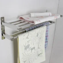 MTTUZK Бесплатная доставка DIY 304 из нержавеющей стали Ванной Вешалка Для Полотенец Полотенце Держатель Полотенца бар Ванная Комната стойки трубы Квадратного сечения Полки