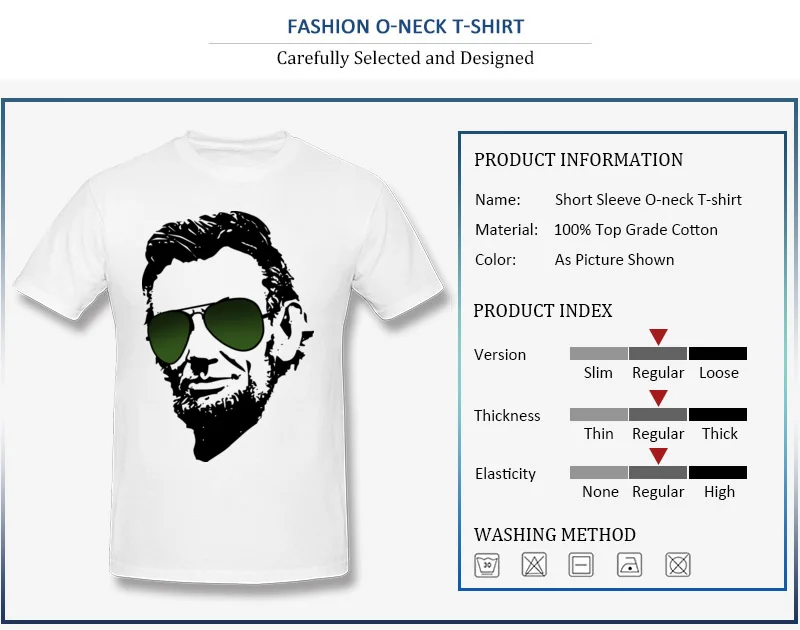 Normal Cool Abe Lincoln in aviators Men T-Shirt Fashionable Lovers Day Short Sleeve Crew Neck Cotton Tops & Tees Tee Shirt Cool Abe Lincoln in aviators
