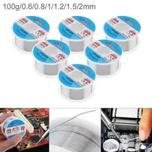 60/40 100g 2.0mm 0.8mm 1.0mm 1.2mm 1.5mm Tin Fine Wire Core 2% Flux Welding Solder Wire with Rosin and Low Melting Point
