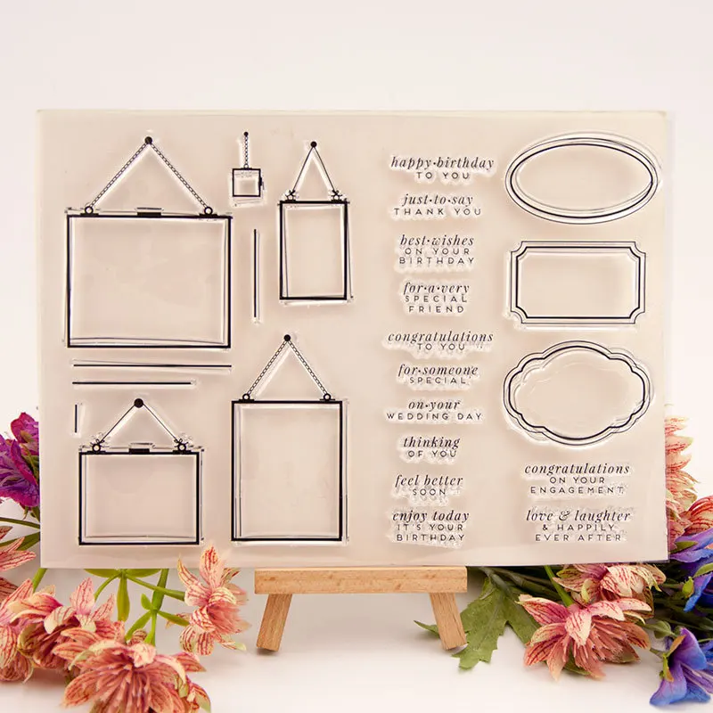 

KLJUYP Labels Clear Stamps Scrapbook Paper Craft Clear stamp scrapbooking 04241
