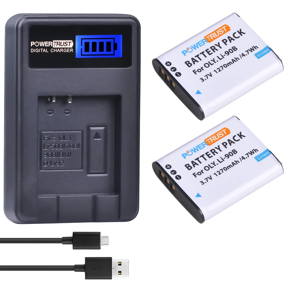 Online 2 Pack LI 90B LI 90B LI90B LI 92B Kamera Batterie + LCD USB Ladegerät für Olympus Tough TG 1 iHS TG 2 iHS TG 3 TG 4 SH50 iHS SH60