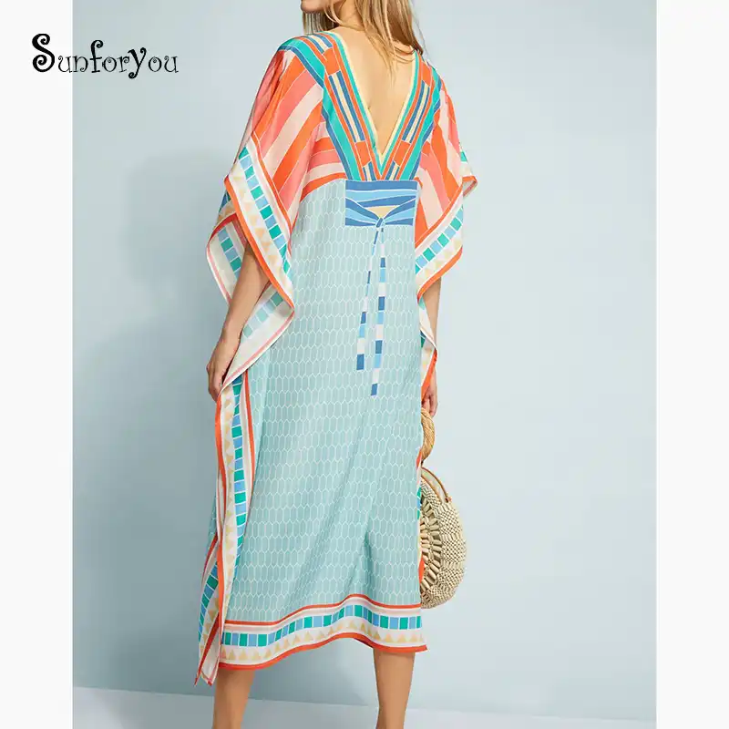 kaftan praia longo