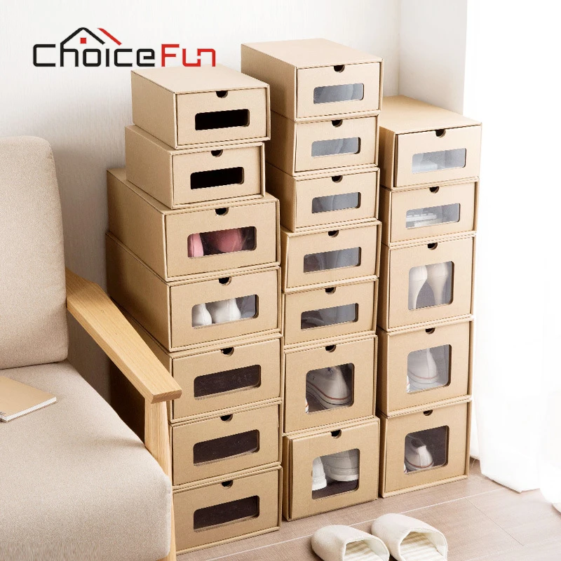 CHOICEFUN Closet Cabinet Clear Visible Drop Front Shoes ...