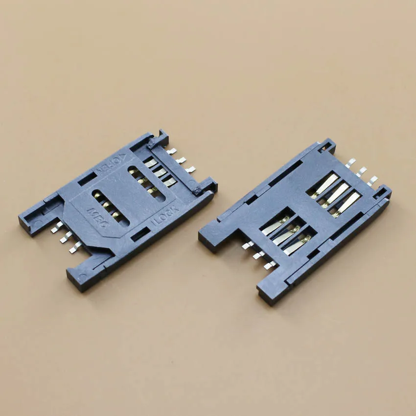 YuXi SIM Card holder 6P SMT TF Memory Card Socket / Slot