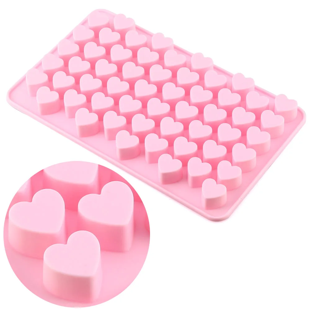 detail silicone mold 55 holes heart shape 03