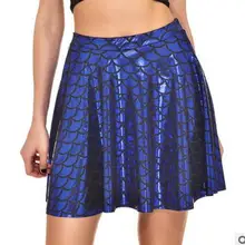 1 шт./партия,, сексуальная женская юбка, модная летняя Весенняя юбка, S-4XL, высокая талия, плиссированная юбка с чешуей