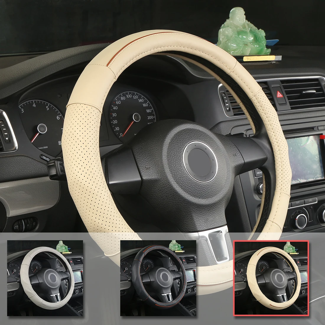 Buy Dewtreetali 38cm Steering Wheel Covers Durable