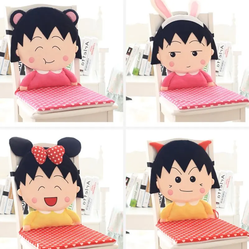 Плюшевое сиденье игрушка candice guo квадратная подушка для стула Chibi Maruko Chan sakura momoko