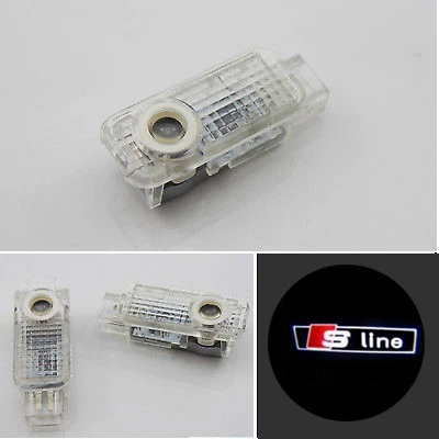 

2PCS x Laser LED Door Shadow Courtesy Projector Light For Sline S4 S6 R8 RS8 S5