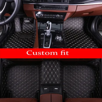 

Car floor mats for Honda Accord CRV City HRV Vezel Crosstour Fit car-styling leather Anti-slip carpet liners