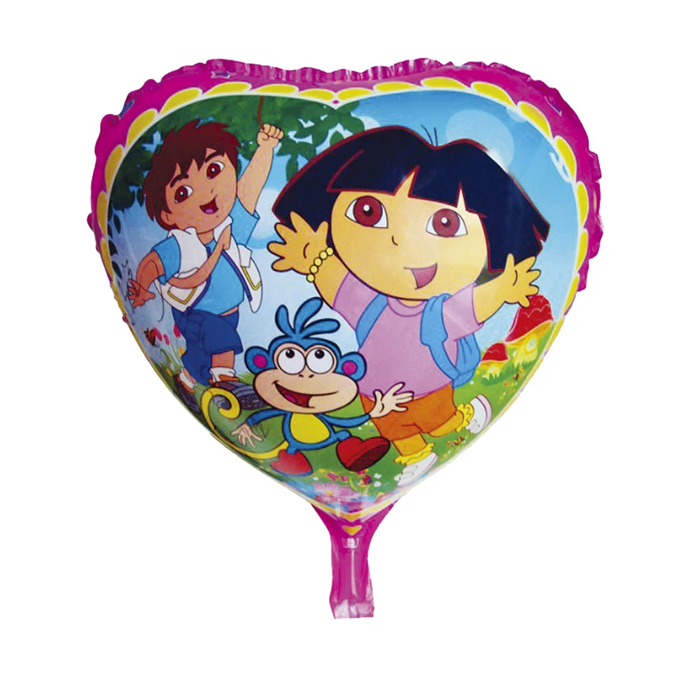 1 шт в форме сердца фольгированные шары Dora украшения на день рождения и шары для свадебного украшения поставка шаров для праздников