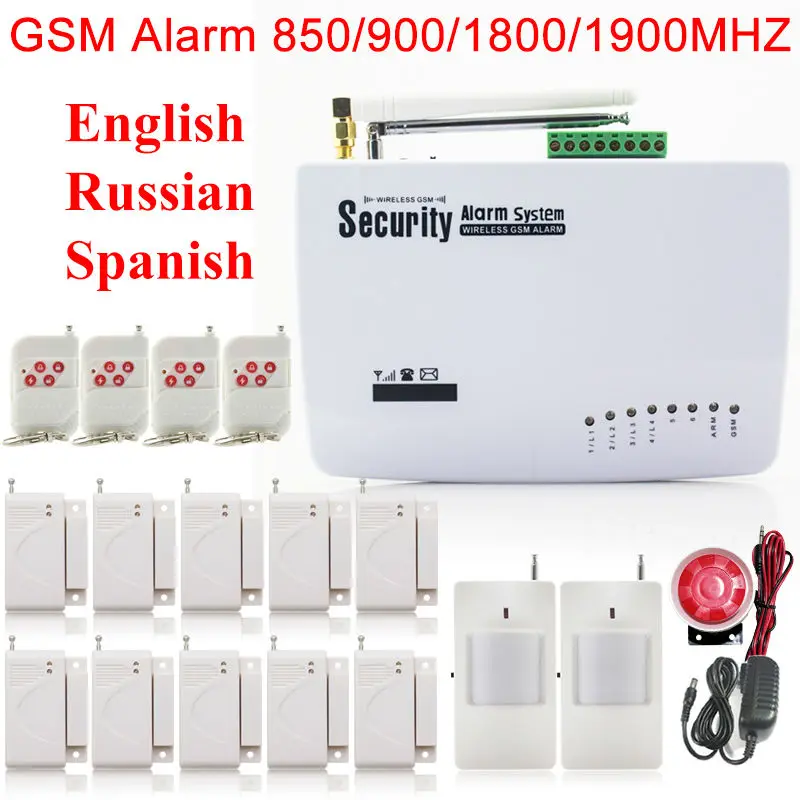 Беспроводной датчик движения для дома GSM сигнализация с двойной антенной русская