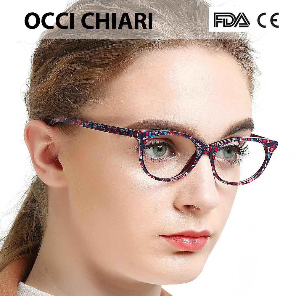 OCCI CHIARI ацетатная оправа для очков женщин Оптические прозрачные линзы с пружинной