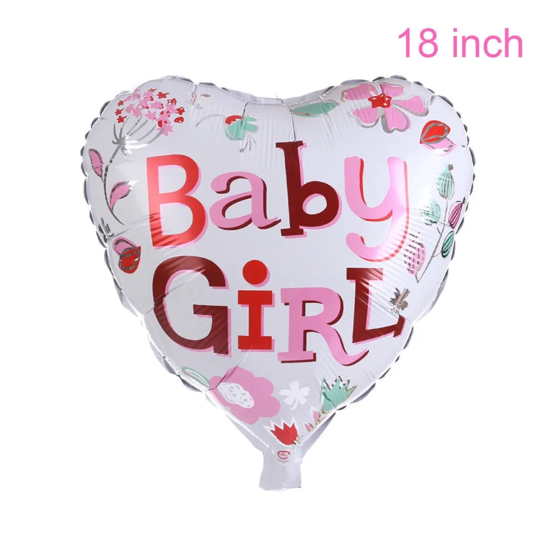 5Pcs Happy Age 1st Birthday Number Helium Foil Balloon Baby Party Decor Boy Girl Blue/Pink