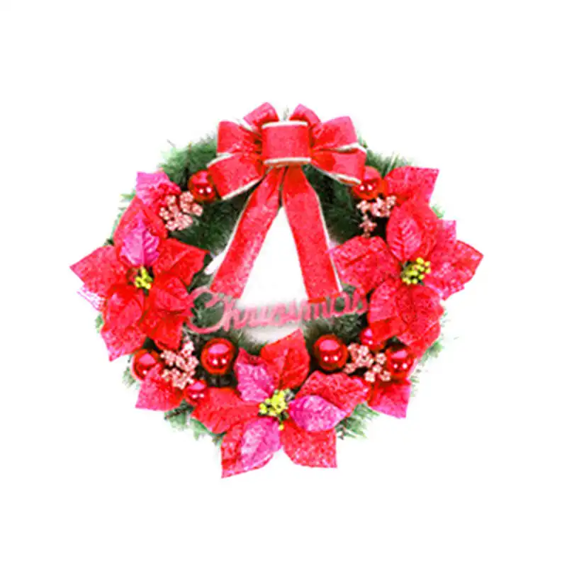 Rattan Berry Maple Leaf Fall Door Wreath Door Ornament Halloween Window Holiday Festival Wedding Party Christmas Decor #2o17 (5)