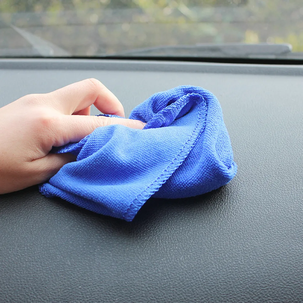 Авто 5 шт. 30*30 см голубое Впитывающее микроволокно полотенце для автомобиля Дома кухни стирка ткань для мытья автомобиля домашняя Чистка полотенце из микрофибры 9