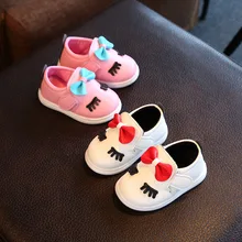 Обувь для принцессы с бантом; обувь для маленьких девочек с героями мультфильмов; мягкая обувь для новорожденных; спортивная обувь для ползунков
