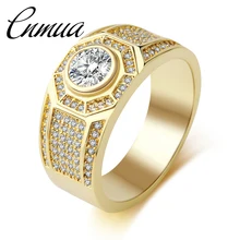 Европейский и американский лидер продаж, ювелирное изделие, новое Золотое кольцо, имитация AAA, циркониевое кольцо, модное мужское обручальное кольцо, большое кольцо для мужчин